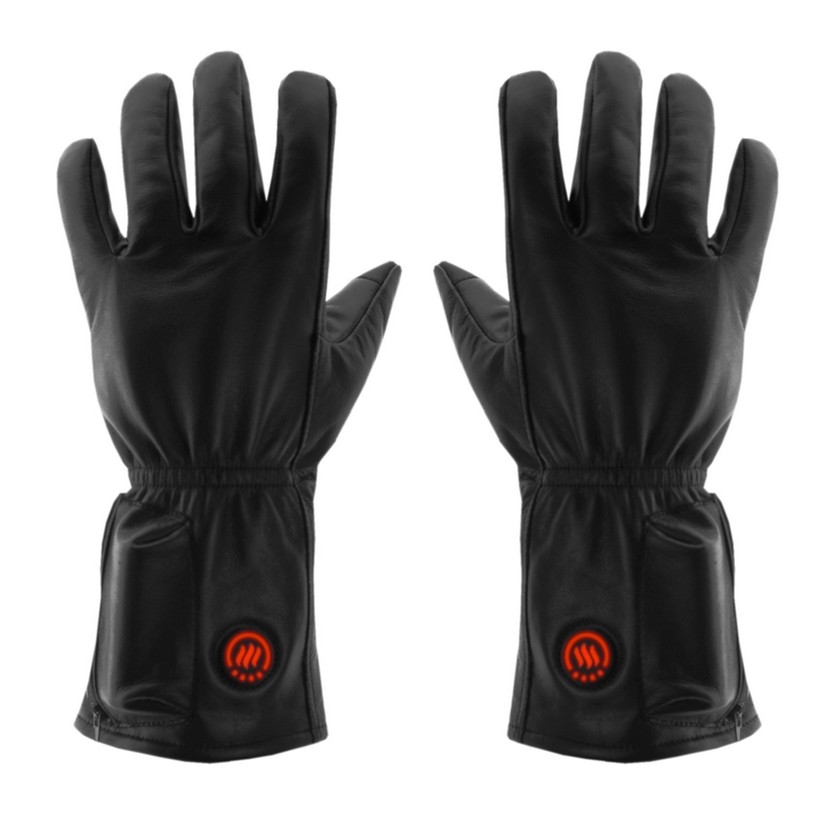 Gants en cuir chauffants