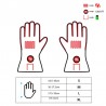 Heated ski gloves
