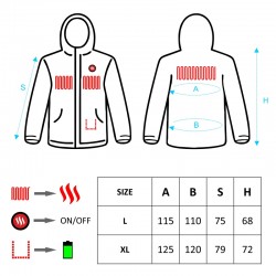 Veste homme chauffée