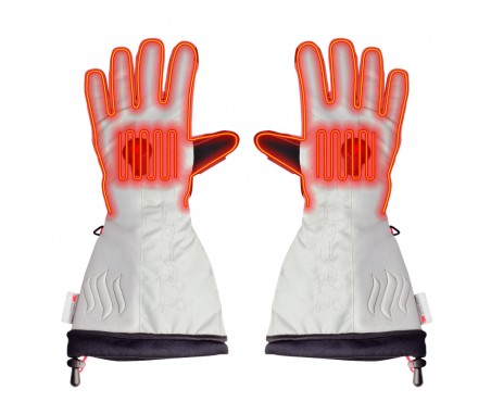 Heated ski gloves
