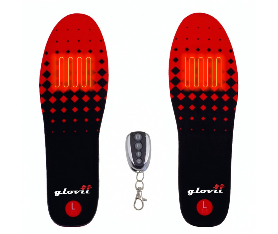 Oppvarmede fotsåler med fjernkontroll